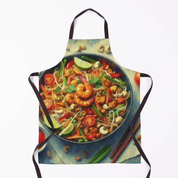 Artikelvorschau, Veganes Pad Thai im impressionistischen Kunststil entworfen und verkauft von artofuniverse.