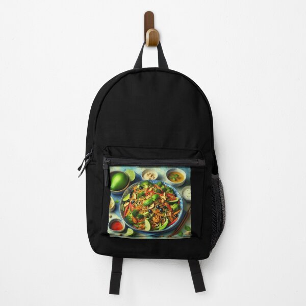 Item preview, Vegan Pad Thai Impressionism Art Style designed and sold by artofuniverse.