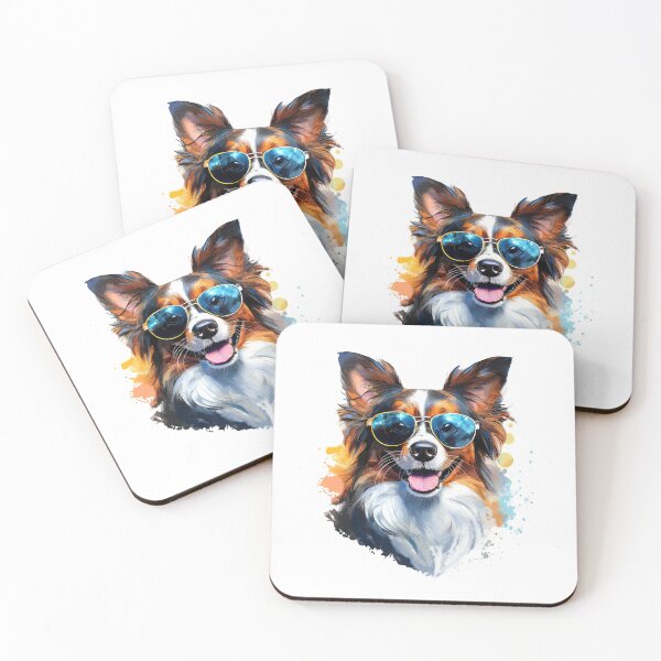 Item preview, Papillon with sunglasses designed and sold by Motivburg.