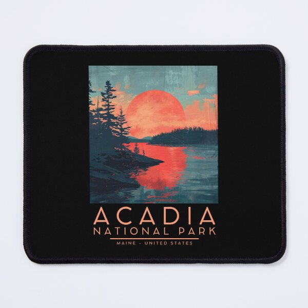 Item preview, A Vintage Illustration of Acadia National Park - Maine - US designed and sold by GoodOldVintage.