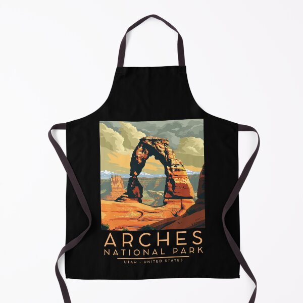 Item preview, A Vintage Illustration of Arches National Park - Utah - US designed and sold by GoodOldVintage.