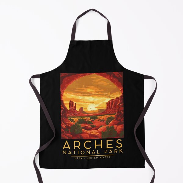 Item preview, A Vintage Illustration of Arches National Park - Utah - US designed and sold by GoodOldVintage.