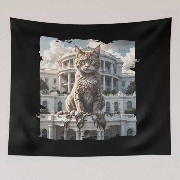 Item preview, Cat Sitting on the Capitol Building designed and sold by Hungry-Murphy.