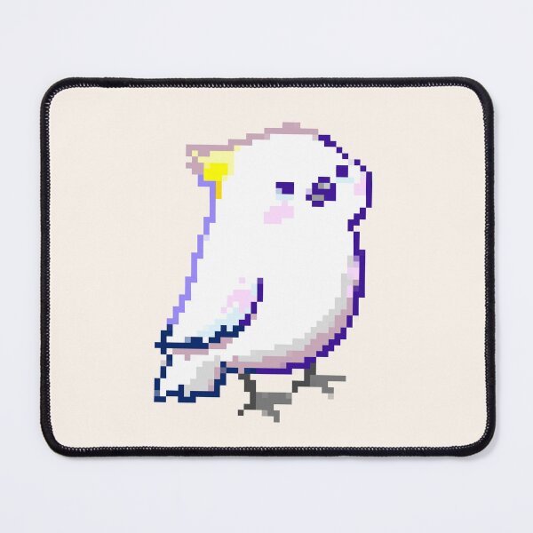 Item preview, cockatiel bird pixel art designed and sold by Artofmayara.