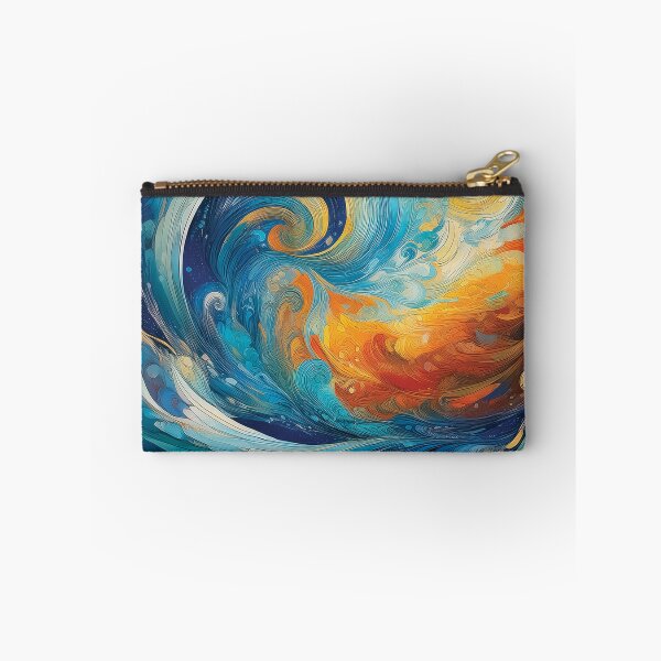 Item preview, A vibrant and dynamic abstract design depicting swirling, intertwining waves of color.  designed and sold by HEMRO.