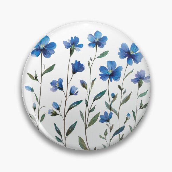Item preview, Little Blue Flowers Stickers designed and sold by BeUniqueCo.