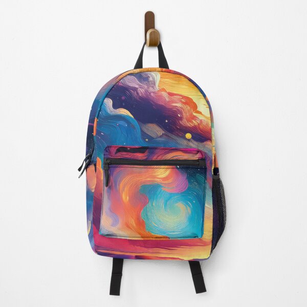 Item preview, A vibrant and colorful celestial landscape design . designed and sold by HEMRO.