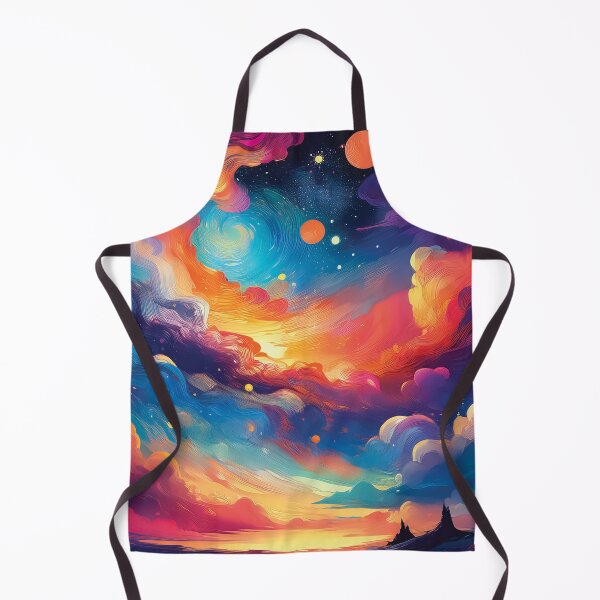 Item preview, A vibrant and colorful celestial landscape design .  designed and sold by HEMRO.