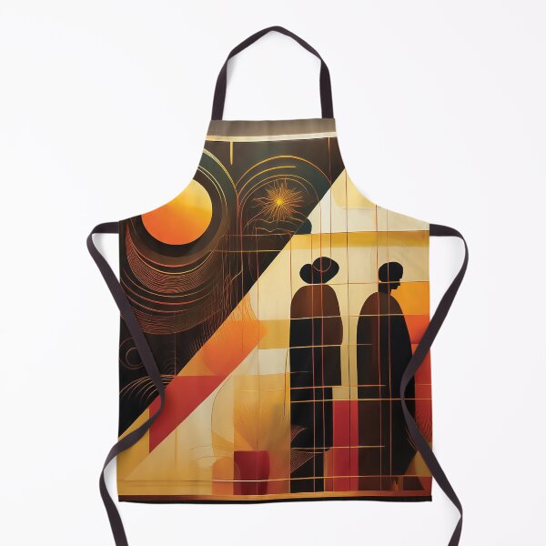 Item preview, A two figures standing side by side design, their silhouettes outlined against a stark, geometric background. designed and sold by HEMRO.