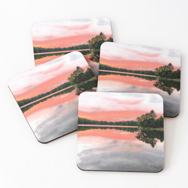 Item preview, Tranquil Lake Sunset: Nature's Serene Reflection Art designed and sold by rajasekhark.