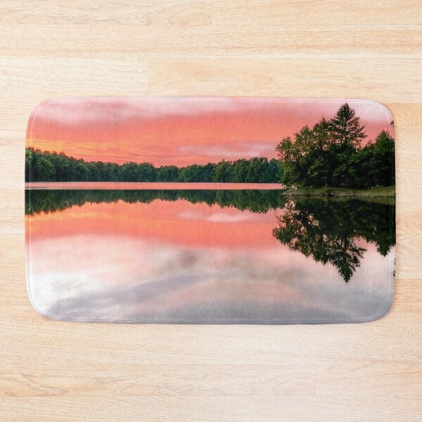Item preview, Tranquil Lake Sunset: Nature's Serene Reflection Art designed and sold by rajasekhark.