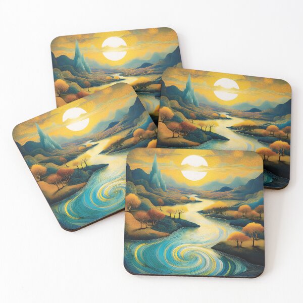 Item preview, A fantastical landscape with a surreal, almost dreamlike quality design. designed and sold by HEMRO.