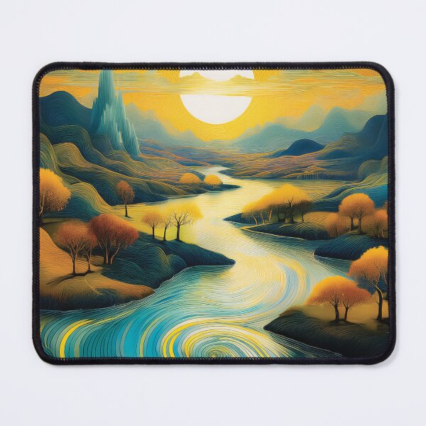 Item preview, A fantastical landscape with a surreal, almost dreamlike quality design. designed and sold by HEMRO.