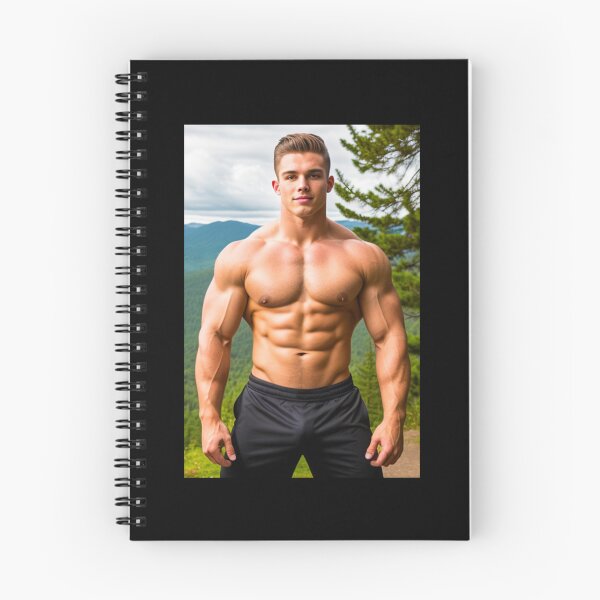 Item preview, Park Ranger Bodybuilder in Black Shorts Second Image designed and sold by Bodies of Males.