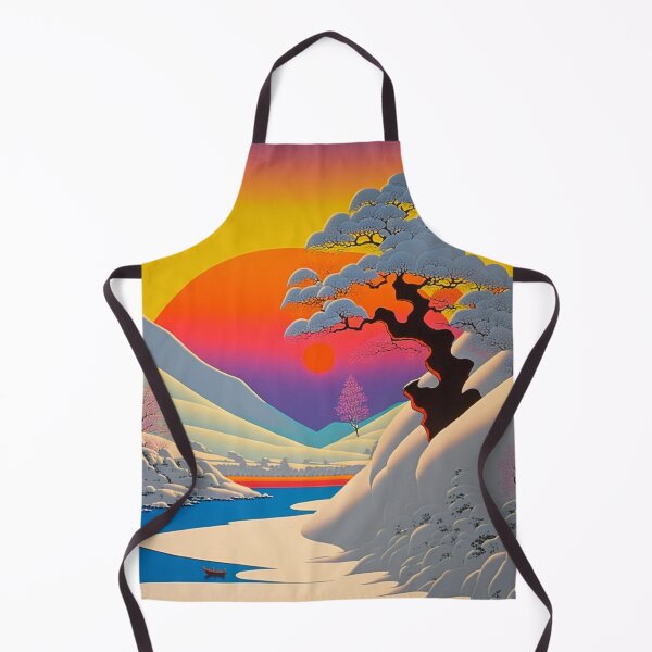Item preview, Neon Winter Landscape designed and sold by patternshoprad.