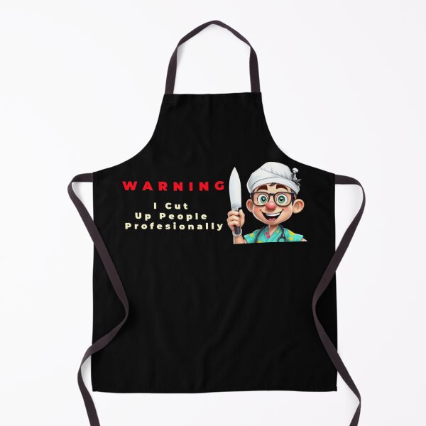 Item preview, Warning I cut up people professionally - funny doctor tee - forensic medicine - bestseller designed and sold by micromania99.