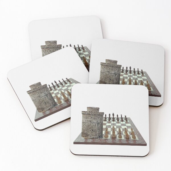 Item preview, Thessaloniki's White Tower on chess board designed and sold by Art By M.