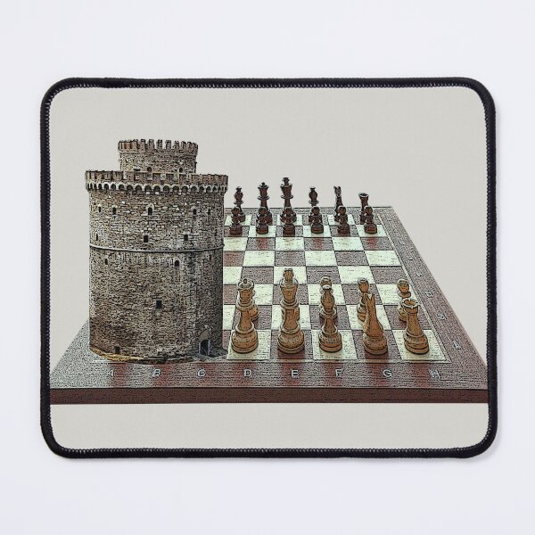 Item preview, Thessaloniki's White Tower on chess board designed and sold by Art By M.