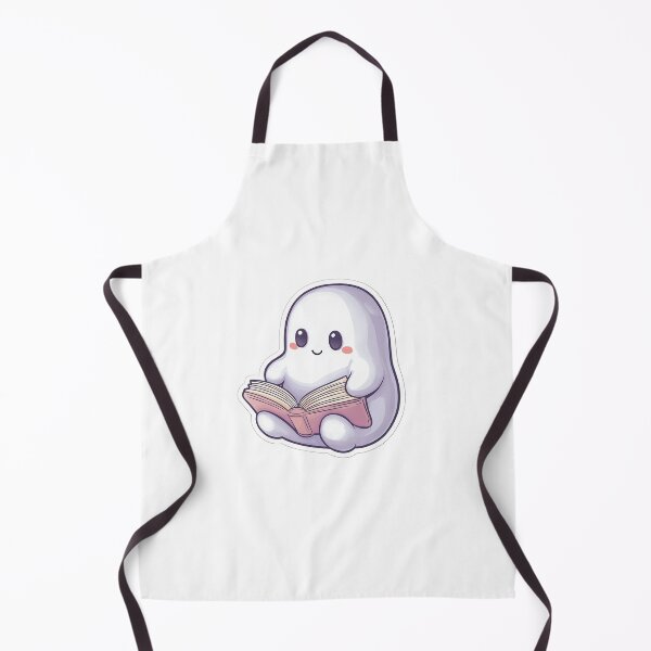 Item preview, Adorable Ghost Reading a Book Sticker for Book Lovers designed and sold by Liseri.