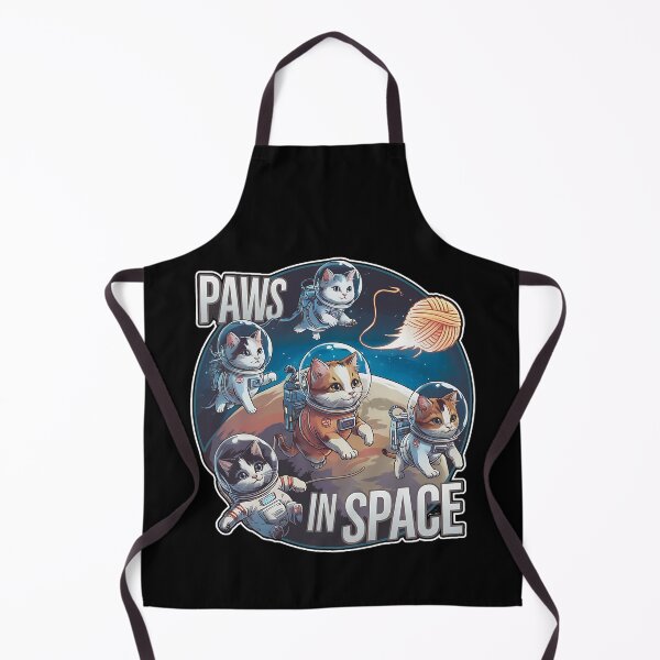 Item preview, PAWS IN SPACE cute astronaut cats doing space walk in space suits designed and sold by Jt41.