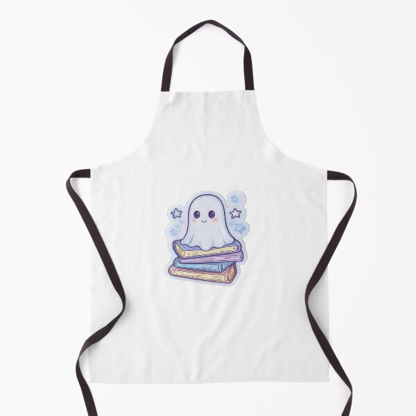 Item preview, Cute Ghost with Books and Stars Sticker for Book Lovers designed and sold by Liseri.