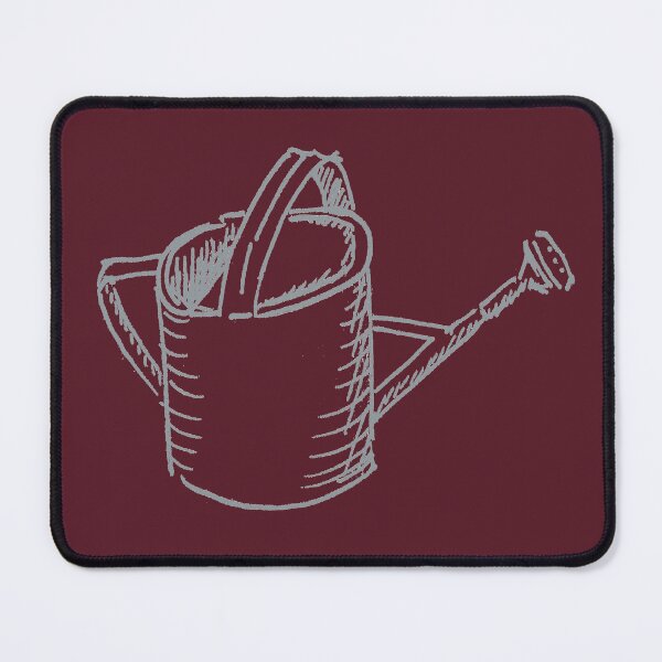 Item preview, Burgundy and Grey Wateringcan designed and sold by MagentaTwilight.