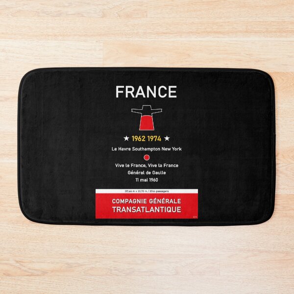 Item preview, France Paquebot French Line Liner Vintage Travel Poster designed and sold by PB Mary.