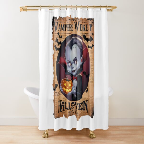 Vista previa del artículo con la obra «Gráfico de periódico de Halloween vintage», diseñado y vendido por MEArtsandCrafts.
