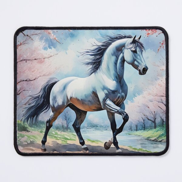 Item preview, Whits Horse In Sakura Forest designed and sold by Gabriela McDaniel.