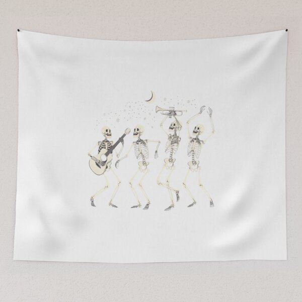 Item preview, Dancing Skeletons designed and sold by bittucreates.