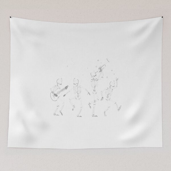 Item preview, Dancing Skeletons designed and sold by bittucreates.