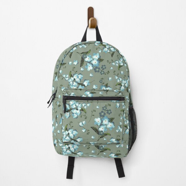 Item preview, Myosótis flowers, Turquoise and khaki version designed and sold by Alex Blud.