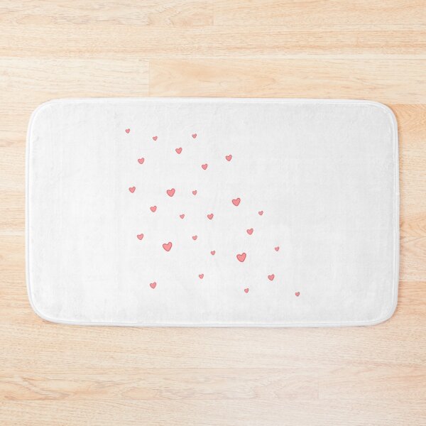 Item preview, Charming Drift of Tiny Pink Hearts in a Graceful Dance, Unique designed and sold by villacreativa.