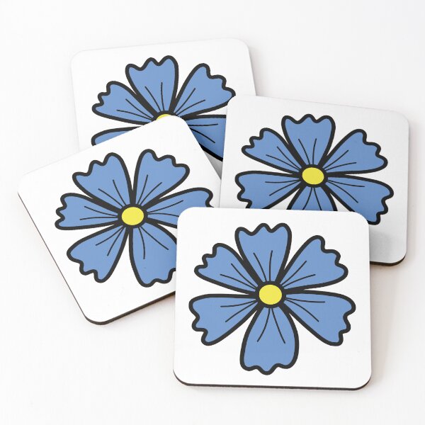 Item preview,  Elegant Flower Drawing Blue and Yellow  designed and sold by MrsCreative1.