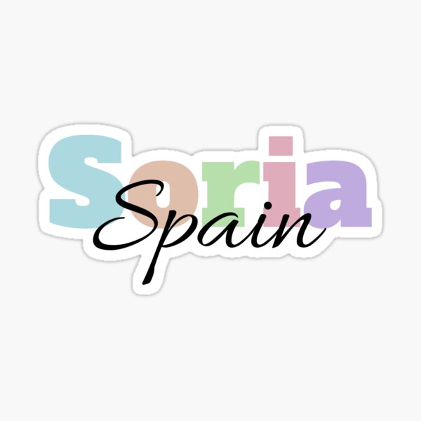 Soria Spain Travel Luggage Sticker