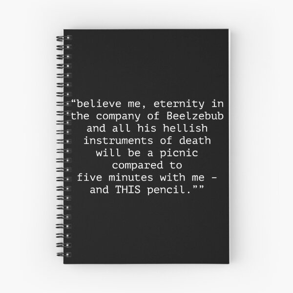 Item preview, Blackadder Pencil Torture quote designed and sold by Boxing Kangaroo Retail Company.