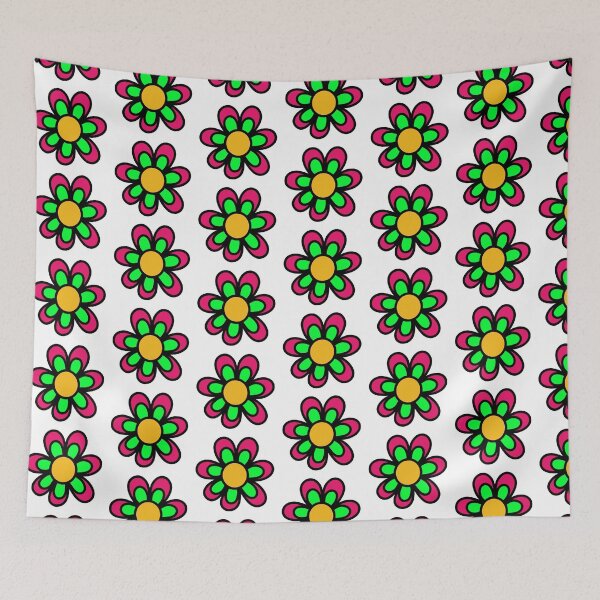 Item preview, Elegant Flower Drawing Dark Green and Pink designed and sold by MrsCreative1.