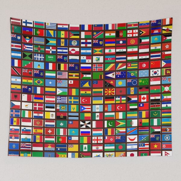 Item preview, Flags of the World All Countries Nations  - Brown designed and sold by Divine Ease.