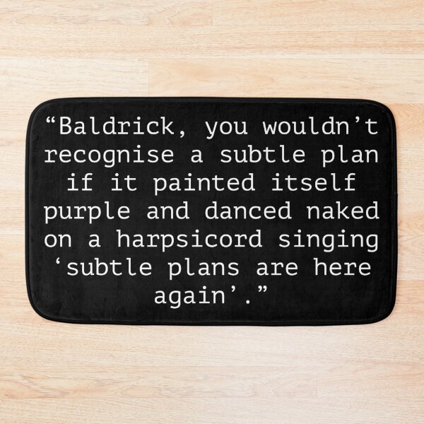Item preview, Blackadder Subtle Plans are here again quote designed and sold by Boxing Kangaroo Retail Company.