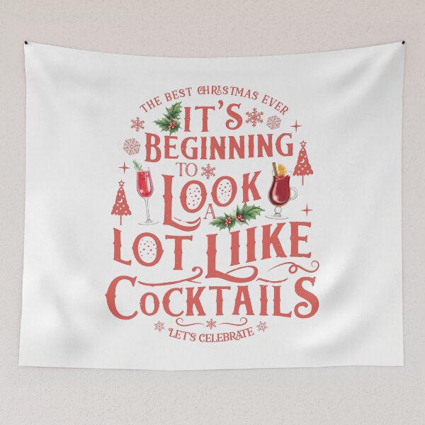 Item preview, Funny Cocktails Christmas New Year Design designed and sold by Printicato.