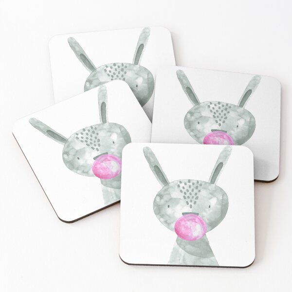 Item preview, Chiclet bunny in watercolor designed and sold by GinColorist.