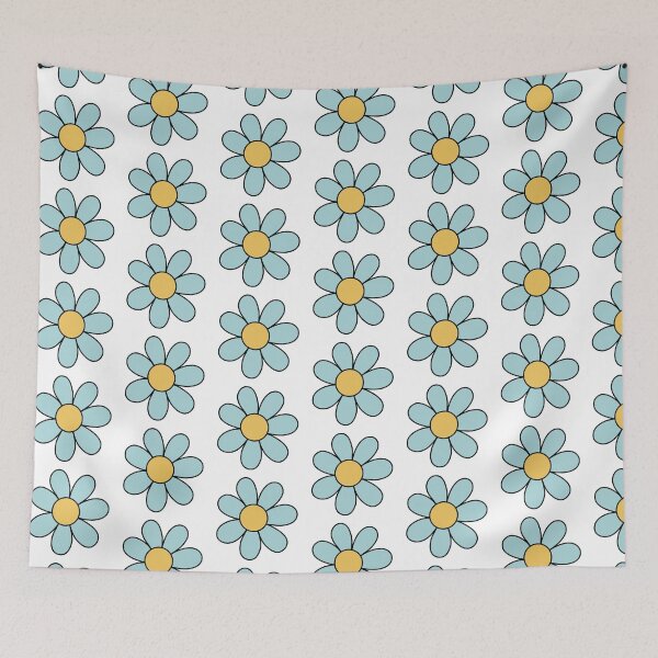 Item preview, Flower Drawing Blue designed and sold by MrsCreative1.