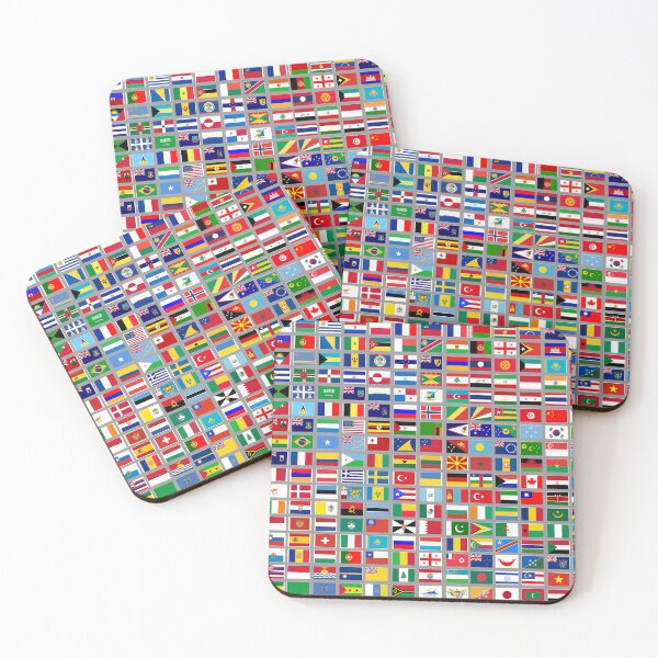 Item preview, Flags of the World All Countries Nations  - Light Gray designed and sold by Divine Ease.