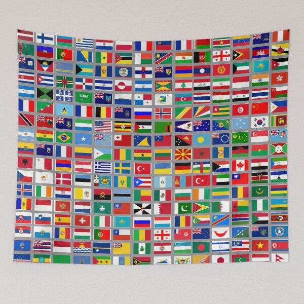 Item preview, Flags of the World All Countries Nations  - Light Gray designed and sold by Divine Ease.