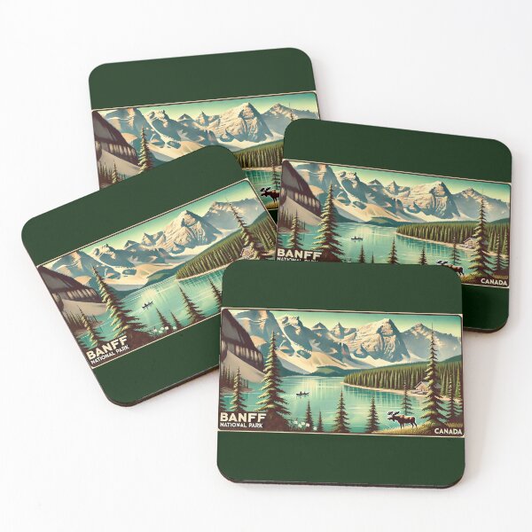 Item preview, Banff National Park, Canada (Retro Adventure) designed and sold by AlexandruStoian.