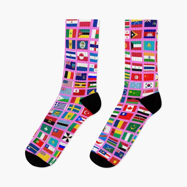 Item preview, Flags of the World All Countries Nations  - Pink designed and sold by Divine Ease.