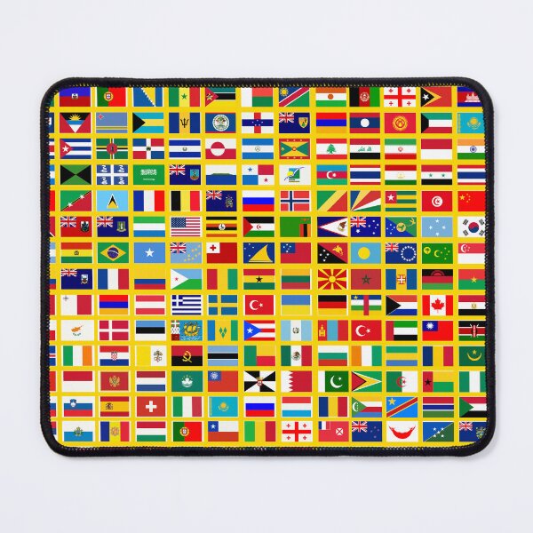 Item preview, Flags of the World All Countries Nations  - Yellow designed and sold by Divine Ease.