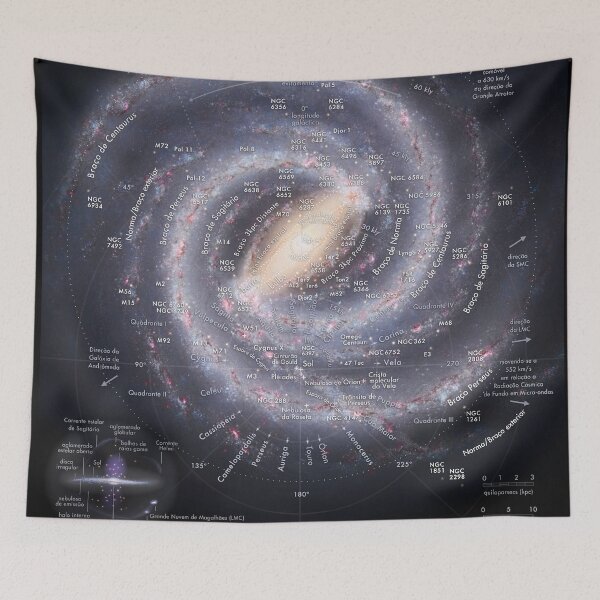 Item preview, **PORTUGUESE** Milky Way Map HD (em português) Galáxia Via Láctea designed and sold by Pablo Carlos Budassi.