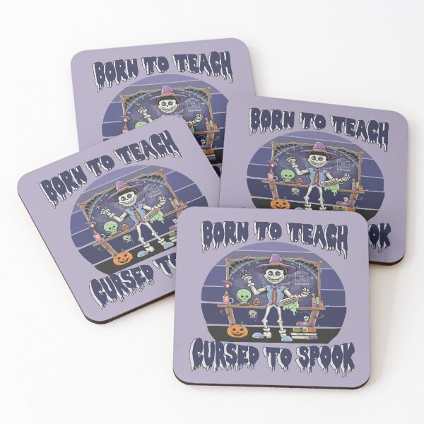 Item preview, Born to Teach, Cursed to Spook- Halloween Teacher designed and sold by Rajasekar.