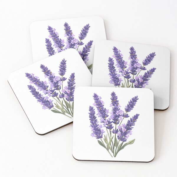 Item preview, Pegatina de lavanda con acuarela designed and sold by BeUniqueCo.